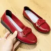 Couro macio fundo macio sapatos de mãe planos resistentes ao desgaste à prova d'água laço sapatos de trabalho grupo de compra de microempresa ao vivo uma geração de cabelo