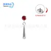 Pendientes de aleación de titanio F136 con circonita, pendiente para el cartílago de la oreja con borla de tira de Sauron, populares en Europa y América, joyería para perforación corporal para mujeres
