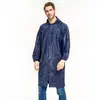 Poncho impermeável longo de corpo inteiro para homens em PVC, com bateria, para moto, unissex adulto, à prova de tempestade, para entrega, capa de chuva de tendão de boi