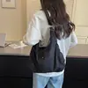 Bolsa de lona casual para mujer, nuevo estilo 2026, gran capacidad, bolso cruzado, estilo relajado, moda retro, bolsa de mano simple