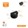 Clip de Fijación para Soporte de Panel Sándwich de Vidrio Clip Cuadrado Semicircular para Estante Clip en Forma de U Soporte de Panel Clip Negro Muebles de Aluminio