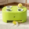 Nuevo juguete caja mágica de queso para gatos eléctrico, resistente a los arañazos y masticable, autoentretenido, alivia el aburrimiento, educativo, juguete interactivo de caza