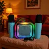 Amazon K12 Altavoz de Karaoke Inalámbrico Bluetooth Altavoz Pequeño con Micrófono Karaoke para Niños Mini Altavoz