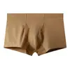 Venta al por mayor de ropa interior para hombre Huajielong de malla texturizada de color liso, bóxers transpirables de cintura media para tallas grandes, disponibles para dropshipping