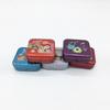 Fabricantes de Shenzhen caja de metal cuadrada de dos piezas con tapa abatible personalizada para mentas, caja metálica de embalaje de alta gama para caramelos para la garganta