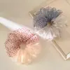 Diadema de Leopardo Azul Atmosférico con Parches para Mujer 2026 Nuevo Estilo Organza Aspecto Esponjoso Muestra Volumen del Cabello Diadema T