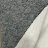 Tejido polar de color gris sólido compuesto para chaquetas de ropa, polar de primavera y otoño, lana de cordero, tejido de lana de punto, hecho a medida