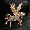 Broche nicho de alta gama lujo ligero traje lazo pedrería ramillete aleación de alta gama accesorios de ropa creativos venta al por mayor