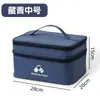 Kit de Primeiros Socorros em Tecido Oxford Tipo Alça Viagem Outdoor Fácil de Transportar Camada Dupla Grande Capacidade Armazenamento de Remédios Familiares Bolsa Médica