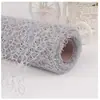 Materiais Decorativos para Jardim de Infância Malha Recortada Embalagem de Rosa Artesanal Malha para Buquê Fundo de Malha Cacheado DIY Jacquard Espesso