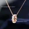 Collar de Hueso de Serpiente Madreperla con Diamantes Completos Galvanizados de Alta Gama Baojia para Mujer, Cadena para Clavícula con Forma de Serpiente Versátil de Moda Vintage Ins