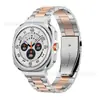 Adecuado para Samsung Galaxy Watch Ultra 2 Correa de Acero de Tres Eslabones Metal Acero Inoxidable Correa para Samsung Watch Ultra 2