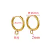 Hebilla de Oreja con Diseño de Múltiples Anillos Dorados Accesorios de Aro de Acero Inoxidable Múltiples Estilos Material para Joyería de Oreja DIY Venta al por Mayor