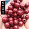 Contas Soltas de Cinábrio Roxo, Contas Redondas, Areia Vermelha de Alto Conteúdo, Pulseiras de Fabricante, Acessórios de Joalheria DIY Feitos à Mão, Joias e Itens Culturais