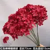 Arte Floral para Casamento Flor Vermelha Material de Fundo Decoração Ikebana Rosa Eucalipto Arranjo para Sala de Estar Interna
