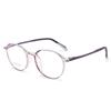 2223 Montura de Ojo Nueva Montura de Gafas Tr90 Ligera y Suave Sin Receta Montura Redonda Plana Fabricante Venta al por Mayor Listo para Cruce de Lentes