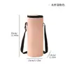 Bolsa portátil aislada para botella de agua de exterior, funda cruzada de gran capacidad para botella de agua, a prueba de frío y anticaídas, adecuada para viajes y camping