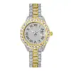 Reloj MISSFOX para mujer, moda europea y americana, con diamantes, impermeable, calendario, superficie totalmente de diamantes, luminoso, reloj de cuarzo para mujer