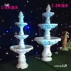 Adereços de Casamento Estilo Europeu Coluna Romana de Fibra de Vidro Vaso de Flores Fonte de Casamento Água Corrente Salão de Casamento Grandes Ornamentos Fonte