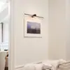 Luz frontal de espelho, luminária de parede com fita de LED de design minimalista dinamarquês, iluminação moderna simples nórdica para pintura, corredor e parede de fundo