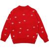 Roupas Infantis Personalizadas de Natal 2026 Novo Suéter Infantil de Rena de Natal Amazon Malha Jacquard para Meninos e Meninas