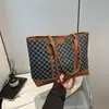 Diseño Personalizado Portátil Estilo Occidental Bolso de Mujer Verano 2025 Bolso Tote Sencillo de Moda Cuadros Retro Bolso de Hombro/Axila