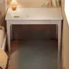 Escritorio de madera maciza, escritorio de estudio para dormitorio, escritorio pequeño para oficina en apartamento, escritorio para computadora en casa, escritorio simple para escribir en sala de estudio