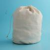 En stock bolsa de lona doble fondo redondo bolsa de lino con cordón bolsa para empaque de fideos de arroz arroz bolsa de lona para arroz personalizada