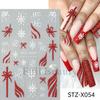 Nuevas Pegatinas Transfronterizas para Uñas Ins Halloween Glitter Francés Corazón Telaraña Negro Gota de Sangre Pegatinas para Uñas