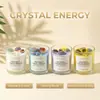 Velas de Aromaterapia, Cera de Soja Artesanal, Pedras de Cristal, Flores Secas, Cera Aromática Sem Fumaça, Decorações de Atmosfera de Luxo, Lembrancinhas para Meninas