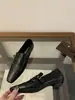 Zapatos de Salón Planos de Cuero para Mujer Estilo Coreano, Puntera Cuadrada, Hebilla Metálica, Boca Baja, Moda Trendy Versátil, Nuevos Primavera y Verano 2026