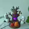 Luz de Noche Decorativa de Resina Creativa Transfronteriza, Luz de Noche Fantasma que se Balancea, Recuerdo Coleccionable para Decoración del Hogar de Halloween