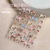 Pegatinas de Uñas con Relieve del Gato Kt de Moda Diadema de Leopardo Dibujos Animados Decoraciones de Uñas de Gato para Otoño e Invierno