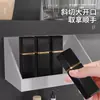 Armario con Espejo para Baño Caja de Almacenamiento Montado en Pared Sin Taladro Hogareño Lavabo Cosméticos Lentes de Contacto Removedor de Maquillaje Organizador de Discos de Algodón