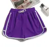 Pantalones cortos deportivos de tres puntos para yoga, adelgazantes, holgados, de talla grande, para mujer, de pijama para niñas y mujeres.
