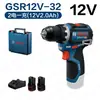 Parafusadeira/Furadeira a Bateria Bosch GSR12V- 1.6kg 12V-32FC