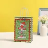 Sacola de Compras Cartoon Criativa Sacola Tote de Natal Sacola de Papel Kraft Atacado Sacola de Presente Impressa Sacola para Embalagem de Presente