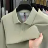 Camisa Polo de Algodón Puro con Cuello y Mangas Largas para Hombre de Primavera y Otoño Tops Casuales para Hombre Camiseta de Color Puro Piqué 100% Algodón para Hombre