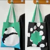 Bolsa de Tricô com Design Simples, Bolsa Floral para Estudante, Tote Versátil Color-Blocking para o Dia a Dia, Bolsa de Ombro de Grande Capacidade para Passeios