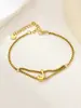 Nuevo Anillo de Acero Inoxidable al por Mayor Transfronterizo 26 Letras Inglesas Anillo de Doble Capa Pulsera Chapada en Oro