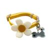 Amazon collar de hueso para mascotas collar para gato collar de campana para perro de girasol bufanda ajustable para gato mascota