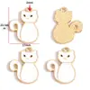 Accesorios para Joyería de Aleación con Goteo de Aceite Hechos a Mano Colgante de Gato Gatito Blanco y Negro Pulsera Collar Pendientes Colgante W478