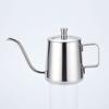 304 Bule de Café Aço Inoxidável Outdoor Panela Manual Doméstica Bico Longo com Tampa Orelha para Pendurar Bule de Café Copo de Café Logo