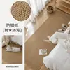 Habitación estilo wabi-sabi, alfombrilla de sisal sintético junto a la cama, alfombra de dormitorio fácil de cuidar, tapete para ventanal, alfombra para sofá y mesa de centro del hogar