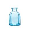 Jarrón de cristal para aromaterapia de 150 ml con diseño octogonal y rayas verticales, de ratán resistente al fuego.