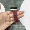 Correa Tejida de Silicona Hueca en Forma de Diamante Adecuada para Apple S10 S11 Generación iWatch Ultra Pulsera