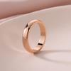 Acero de Titanio Lujo Ligero Nicho Sin Desvanecimiento Anillo Banda Lisa Anillos de Pareja Transfronterizos Europeos y Americanos Versión Ancha Accesorios Minimalistas