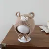Bonito Sombrero con Protección Auditiva para Bebé Unisex, Gorro de Punto Adorable con Orejas de Oso Estilo Coreano, Sombrero Infantil Cálido a Prueba de Viento para Otoño e Invierno
