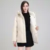 Diseño de Comercio Exterior Sudadera con Capucha Invierno Nuevo Chaqueta de Algodón con Plumas Estilo Coreano Cintura Ceñida Pequeña Ropa de Abrigo de Algodón