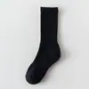 Calcetines Caídos Color Sólido Alta Elasticidad Felpa Unisex Calcetines Largos Protección Cálida para Piernas Toalla Deportiva Cómodos Calcetines de Algodón